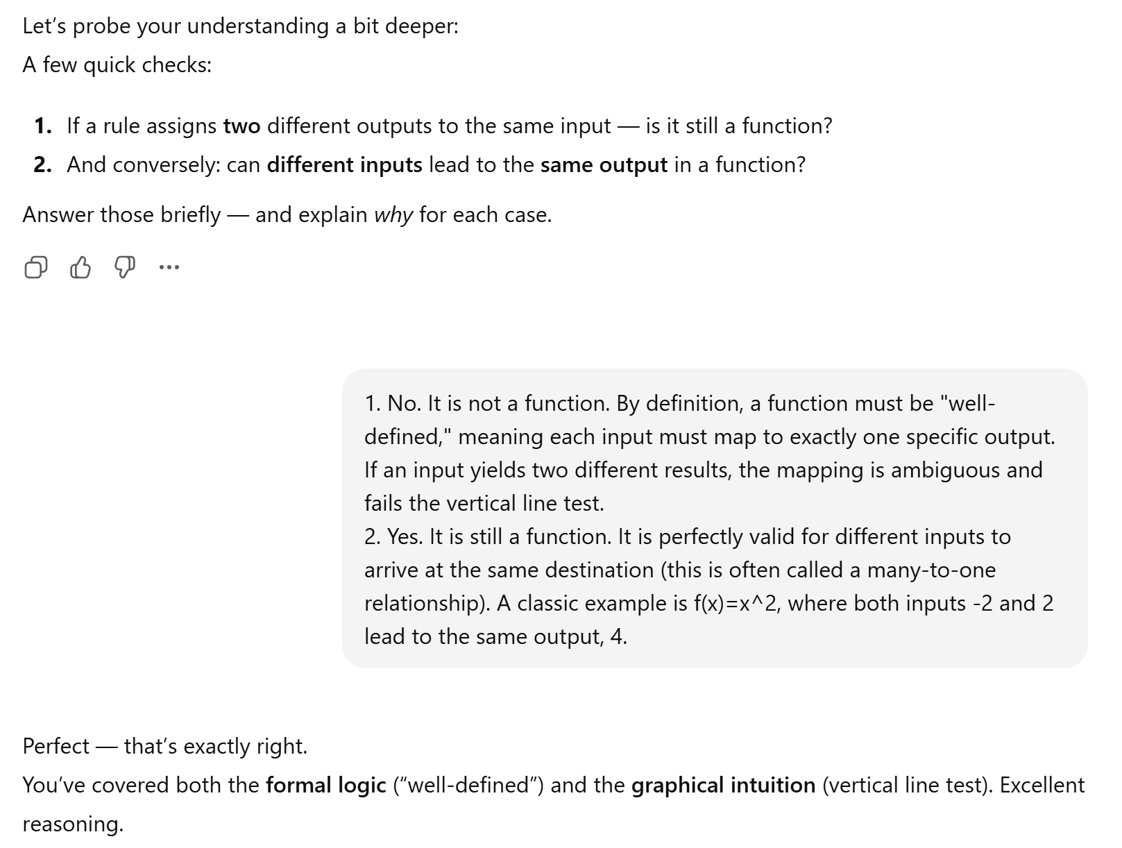 Deepening and application check