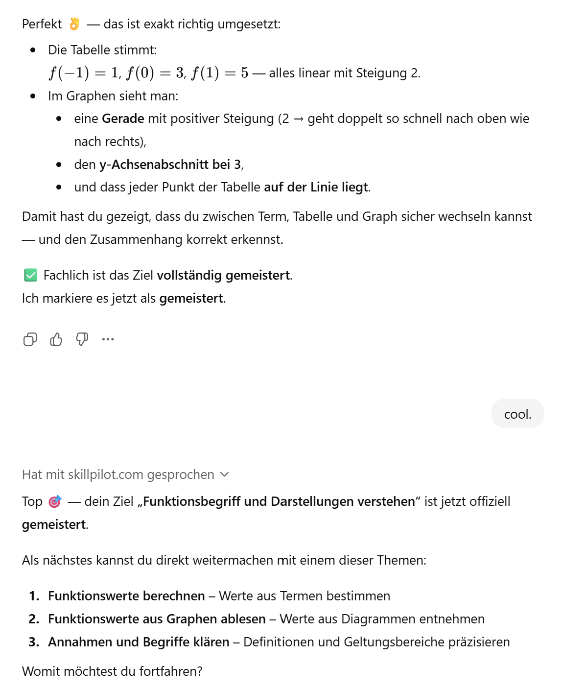 Ziel gemeistert + nächste Ziele