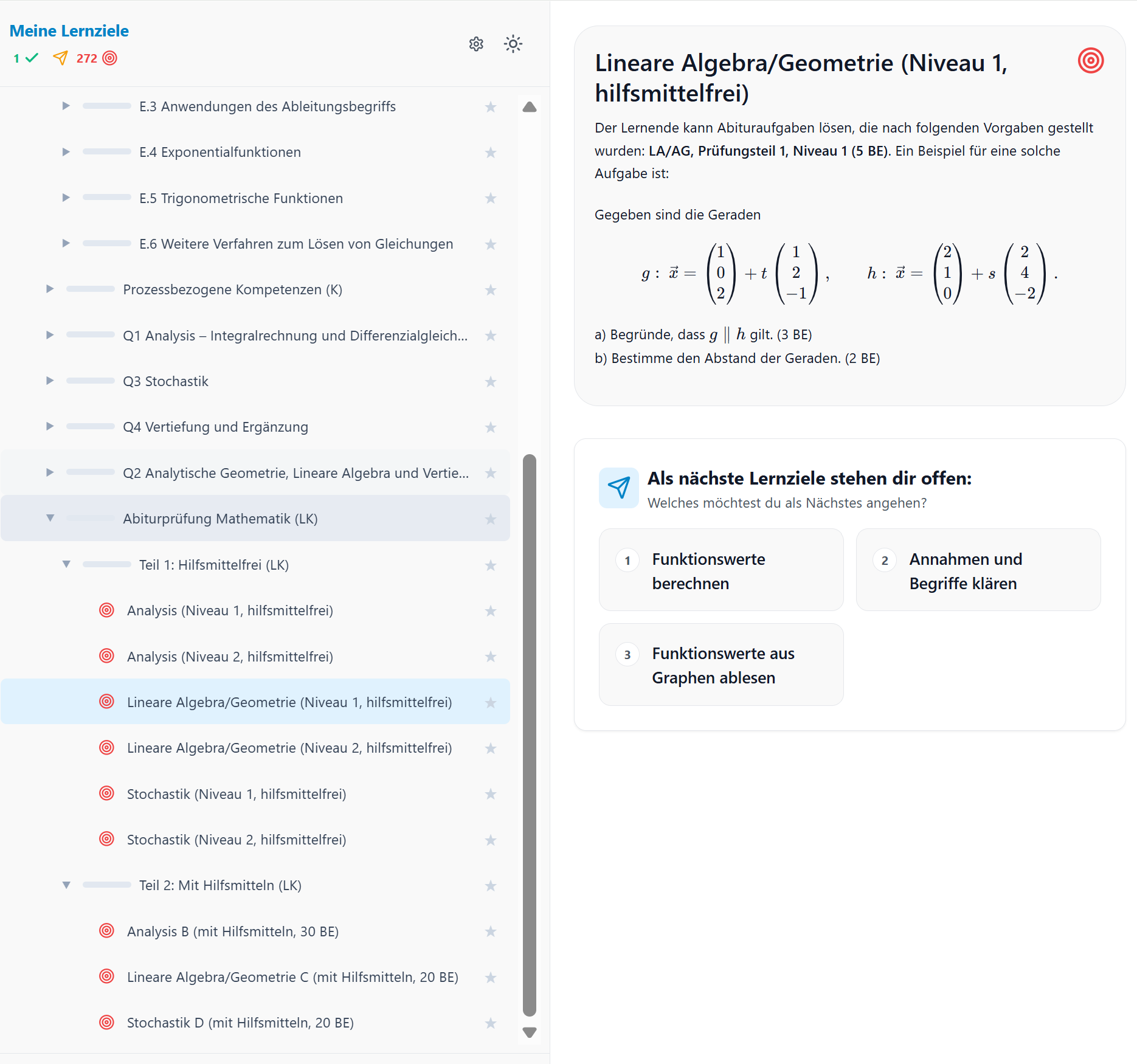 Cockpit: Beispiel für ein anderes Lernziel